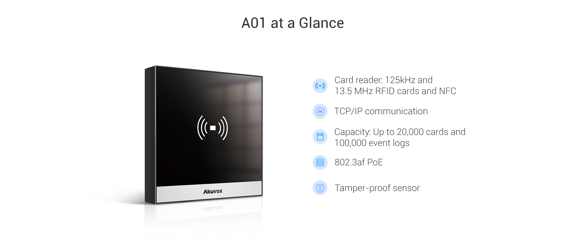 Akuvox A01-RFID Access Control Terminal IP65 A01